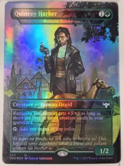 Quincey Harker | Reclusive Taxidermist - FOIL Dracula - Magic the Gathering MTG - Image 1