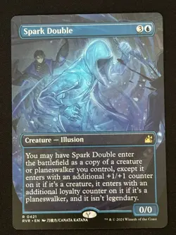 1x MTG Spark Double (Anime Borderless) - Ravnica Remastered (RVR) #421 - Magic - Image 1