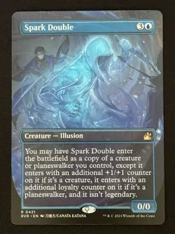 1x MTG Spark Double (Anime Borderless) - Ravnica Remastered (RVR) #421 - Magic - Image 3