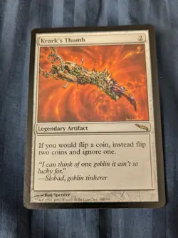 Krark's Thumb - Mirrodin Rare - MTG - Magic the Gathering - Image 1