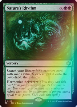 MTG - Nature's Rhythm - Foil - TDM 0150 - Tarkir: Dragonstorm - Rare - Magic - Image 1