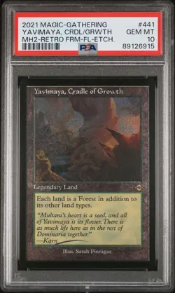Yavimaya, Cradle Of Growth Retro Frame Foil Modern Horizons 2 MTG NM PSA 10 POP2 - Image 1