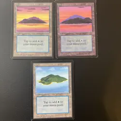 English - MTG Beta Basic Land Lot Of 15 - All Art Variants - Image 3