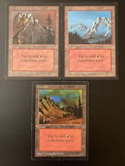 English - MTG Beta Basic Land Lot Of 15 - All Art Variants - Image 4