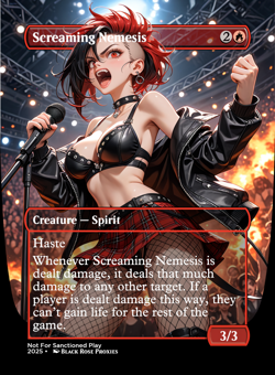 Screaming Nemesis - MTG Anime Custom - Playtest - Image 1