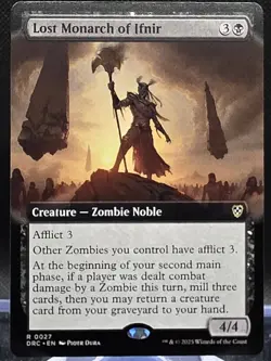 Lost Monarch of Ifnir #27 Commander: Aetherdrift Extended Art Regular Rare - Image 1