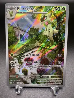 2023 Pokemon Floragato 197/193 Sv02: Paldea Evolved Holo Illustrator Rare - Image 1