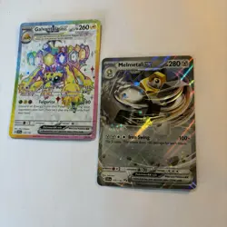 Stellar Crown Pokemon Card English Lot Of 2 Galvantula EX 159/142 Melmetal Rare - Image 1