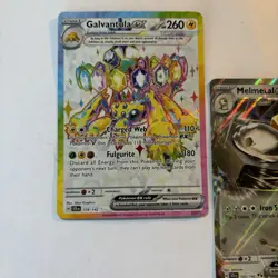 Stellar Crown Pokemon Card English Lot Of 2 Galvantula EX 159/142 Melmetal Rare - Image 2