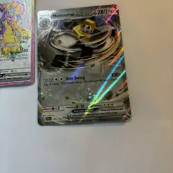 Stellar Crown Pokemon Card English Lot Of 2 Galvantula EX 159/142 Melmetal Rare - Image 4