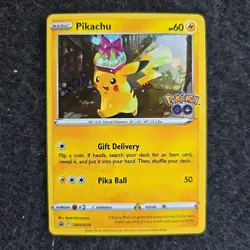 Pokemon GO TCG Pikachu Holo Promo SWSH234 Pokemon. NM - Image 1