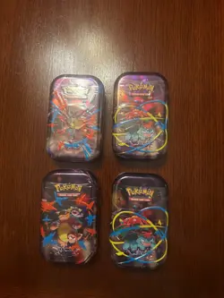 POKEMON TCG MEGA EVOLUTION Mini Tins *Lot of 4* NEW SEALED - Image 1