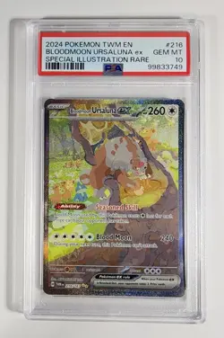 Pokemon TCG - Bloodmoon Ursaluna ex - PSA 10 GEM MT Graded - TWM 216/167 - Image 1