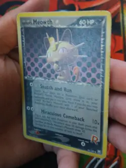 Rocket's Meowth - 46/109 - Uncommon Team Rocket Returns Pokemon TCG HP+ - Image 3