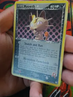 Rocket's Meowth - 46/109 - Uncommon Team Rocket Returns Pokemon TCG HP+ - Image 4