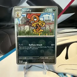 Scrafty (Poke Ball Pattern) 058/086 Sv: White Flare Holo Pokemon TCG - Image 1