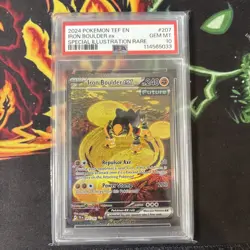 PSA 10 Iron Boulder ex 207/162 Temporal Forces Special Illustration Rare Pokemon - Image 1