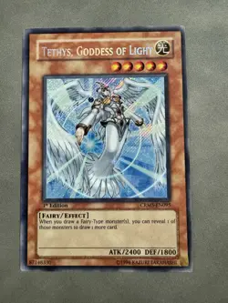 Tethys, Goddess of Light CRMS-EN095 Crimson Crisis Secret Rare 1st Edition Lp - Image 1