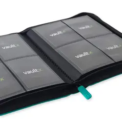 Vault X Ocean Blue 4-Pocket Exo-Tec Zip Binder - 160 Cards - New - Image 2