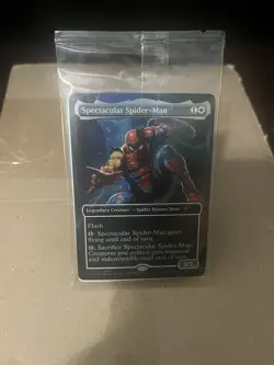 Magic The Gathering MTG Marvel Legends Spectacular Spider-Man Promo Card Sealed - Image 1