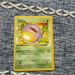 Pokemon TCG Koffing Card 51/102 Common Shadowless Base Set First Edition NM - Image 1
