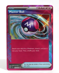 Master Ball 153/162 Temporal Forces ACE SPEC Rare Trainer Pokemon TCG Card NM/M - Image 1