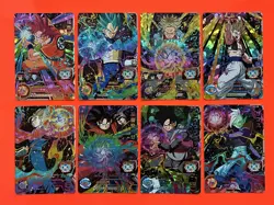 Son Goku Vegeta Super Dragon Ball Heroes CP Card SH1 CP Complete set of 8 cards - Image 1