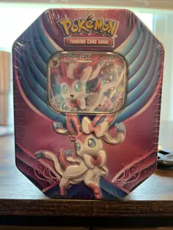 Pokemon GX Tins Sylveon Trading Card Game - Image 1