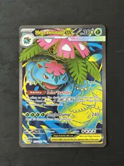 Pokemon TCG Mega Venusaur EX 155/132 Mega Evolution ENGLISH Pokemon Card NM - Image 1