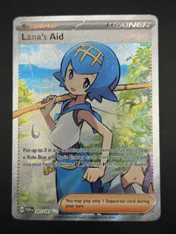 Lanas Aid 207/167 Ultra Rare Full Art Card Pokemon TCG Twilight Masquerade - Image 1