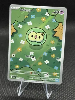 Solosis (booger mew) Black Bolt Illustration Rare English Pokemon Card 118/086 - Image 1