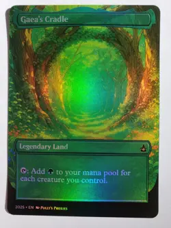 Gaea's Cradle FOIL Proxy Playtest Card with Custom Anime Illustrated Art Design - Image 5