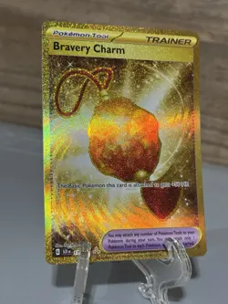 Pokemon TCG Bravery Charm Sv07 Stellar Crown Hyper Rare Card 175/142 Nm - Image 2