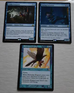 MTG Lot Crafty Cutpurse, Daring Saboteur & Rishadan Brigand Rare Blue Pirate - Image 1