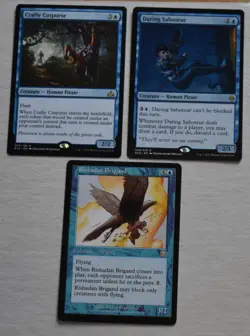 MTG Lot Crafty Cutpurse, Daring Saboteur & Rishadan Brigand Rare Blue Pirate - Image 2