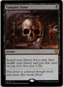 Vampiric Tutor 156 Commander Legends LP FOIL MTG - Image 1