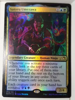 Satoru Umezawa - FOIL - Kamigawa: Neon Dynasty - Magic the Gathering MTG - Image 1