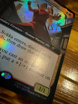 MTG Media Promos Sokka, Bold Boomeranger #4 Extended Art Foil Promo MP/LP - Image 3