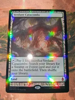 MTG Verdant Catacombs Foil Zendikar Expeditions NM - Image 1