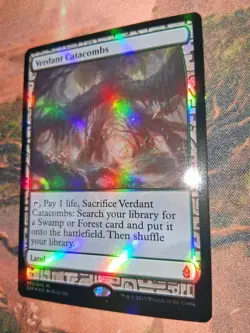 MTG Verdant Catacombs Foil Zendikar Expeditions NM - Image 2