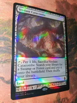 MTG Verdant Catacombs Foil Zendikar Expeditions NM - Image 3
