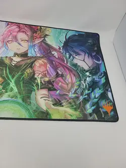 Llanowar Elves Showcase Anime MTG Foundations Playmat PAX Unplugged English 2024 - Image 3