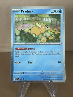 Pokemon TCG Mega Evolutions Psyduck 007 Golduck 008 Black Star Promo - Image 1