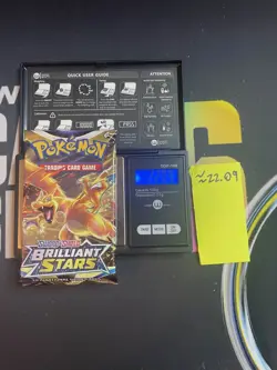 22.09g VERY HEAVY Brilliant Stars Pokemon Sealed Booster Pack New - Image 1