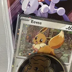Pokemon TCG Destined Rivals Blister Pack 1 Booster Pack Eevee Promo 2-3 Swirls! - Image 2