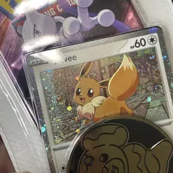 Pokemon TCG Destined Rivals Blister Pack 1 Booster Pack Eevee Promo 2-3 Swirls! - Image 3