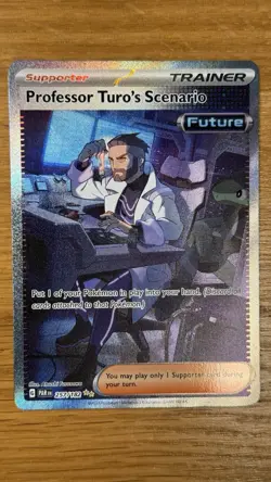 Professor Turo's Scenario 257/182 Paradox Rift Special Illustration Rare Pokemon - Image 1