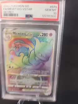 2022 POKEMON GO SECRET #079 FULL ART/MEWTWO VSTAR PSA 10 - Image 3