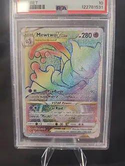 2022 POKEMON GO SECRET #079 FULL ART/MEWTWO VSTAR PSA 10 - Image 4