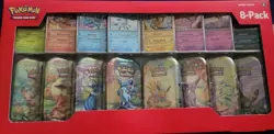 Pokemon TCG, Prismatic Evolutions, 8 Mini Tins Display, Costco Exclusive, Promos - Image 1